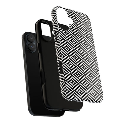 Illusions in Black - iPhone Case