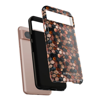 Rose' Runway in Honeycomb Mosaic - Tough Phone Case