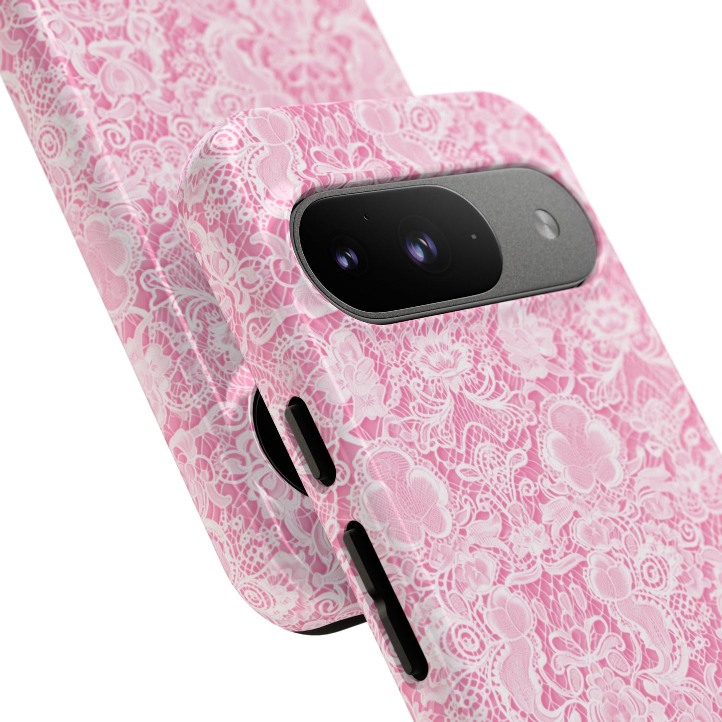 Luxe Lace in Pink - Tough Phone Case