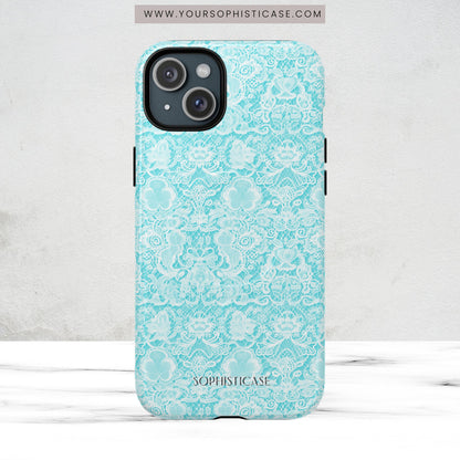 Luxe Lace in Aqua - Magsafe Case