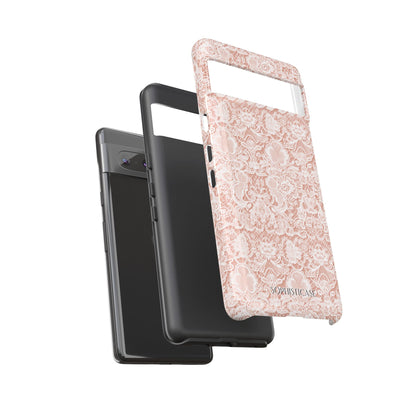 Luxe Lace in Brown - Tough Phone Case