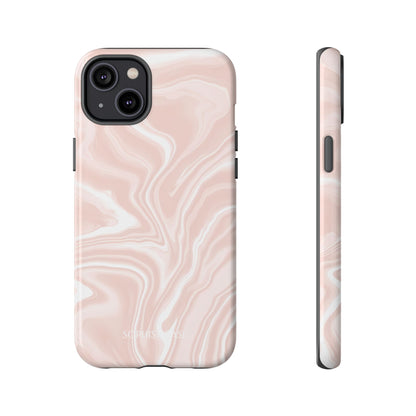 Liquid Dreams in Neutral Beige - iPhone Case