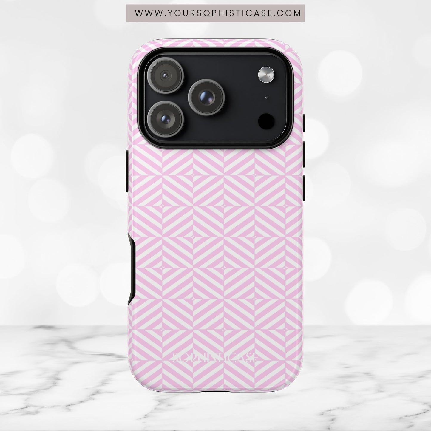 Illusions in Pink - iPhone Case, Samsung Galaxy Case, Google Pixel Case