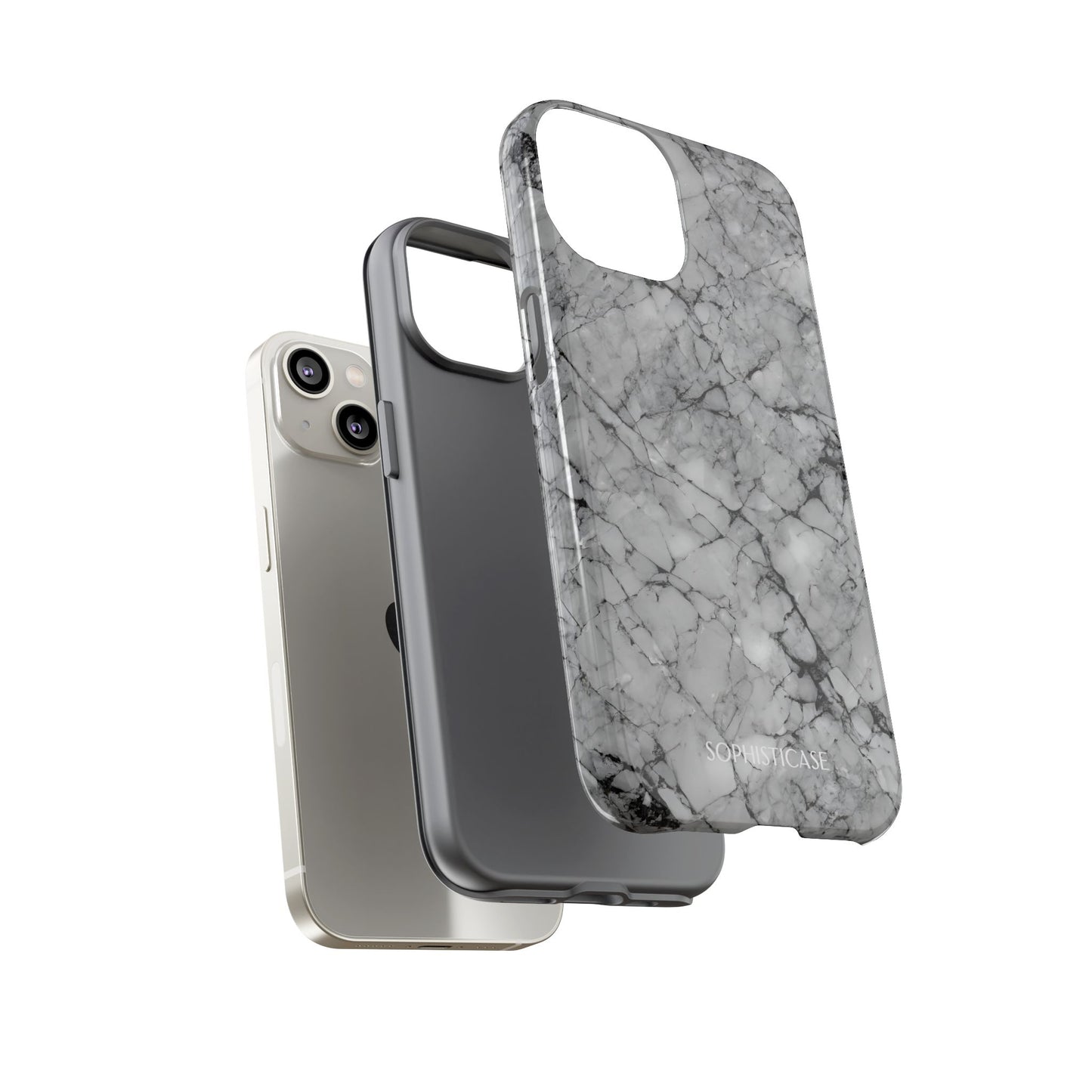 Marble Opulence in Grey - iPhone Case, Samsung Galaxy Case, Google Pixel Case