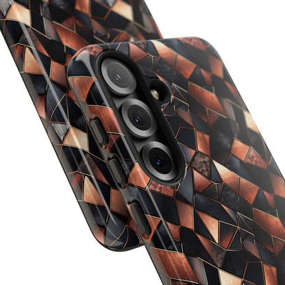 Rose' Runway in Noir Mosaic - Tough Phone Case