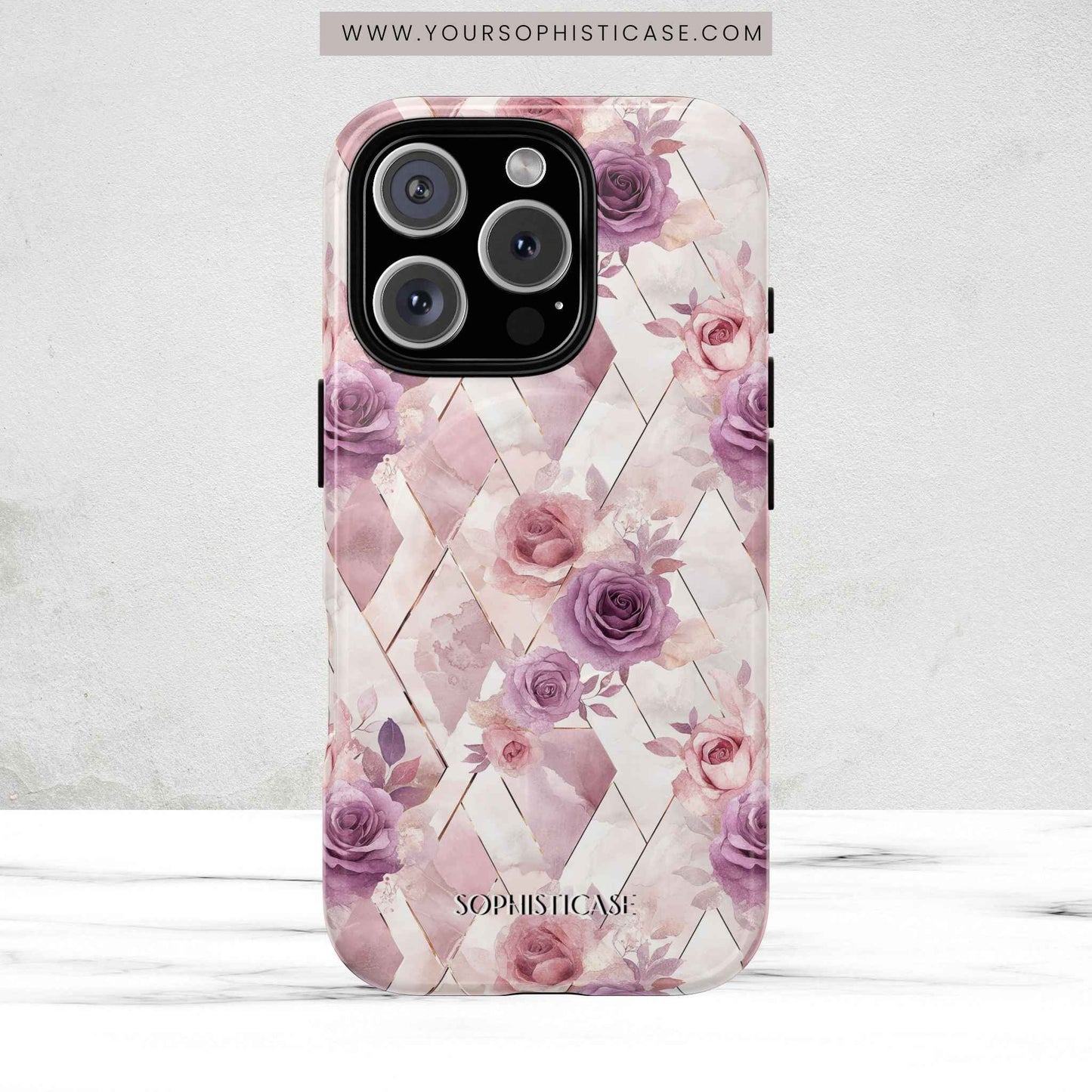 Royal Floral in Mauve Rose - iPhone Magsafe Case