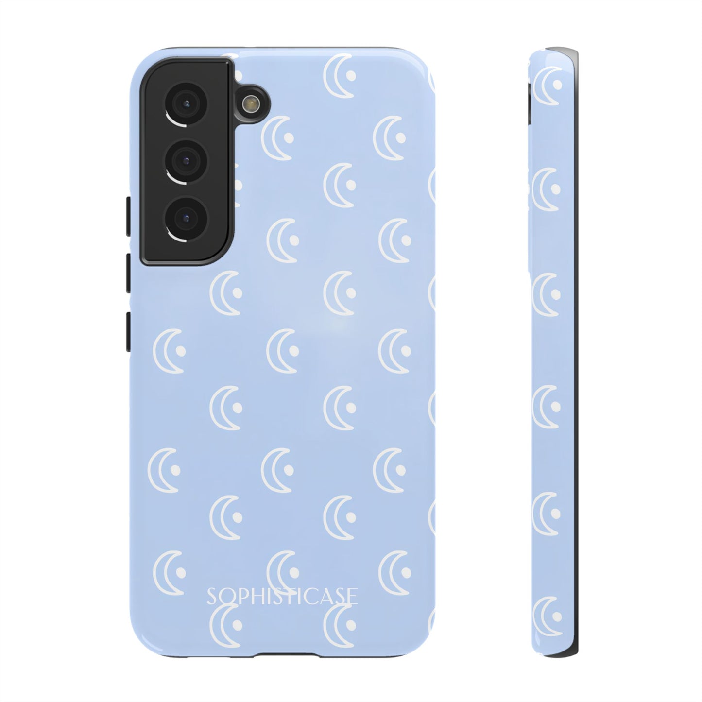 Moon Phase in Baby Blue - Tough Phone Case for Samsung Galaxy