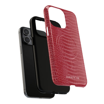 Luxe Leather in Cherry Red - Magsafe Case