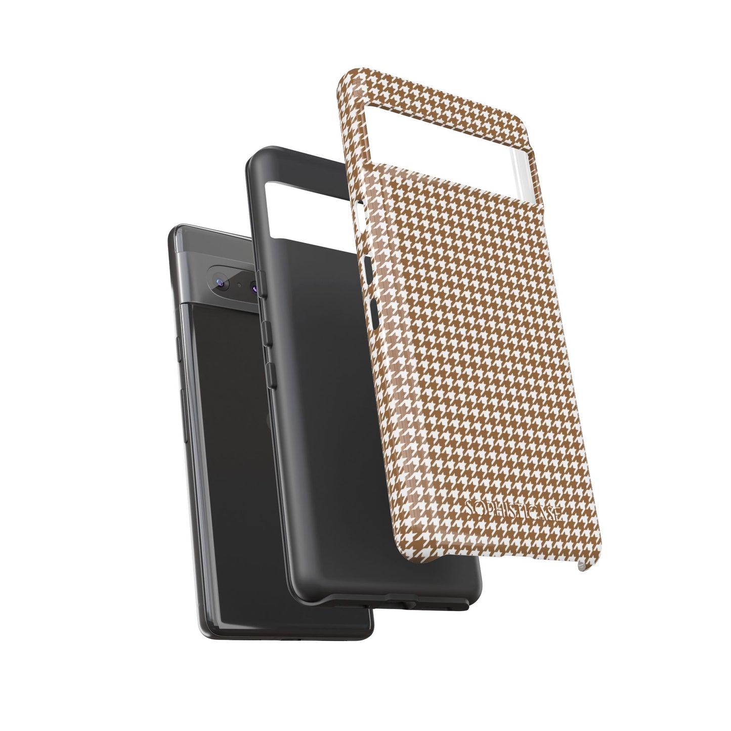 Tough Case - Houndstooth in Brown