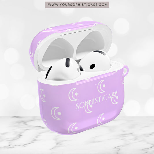 AirPod Cases - Moon Phase in Purple