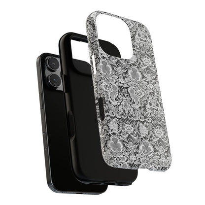 Luxe Lace in Black - Tough Phone Case
