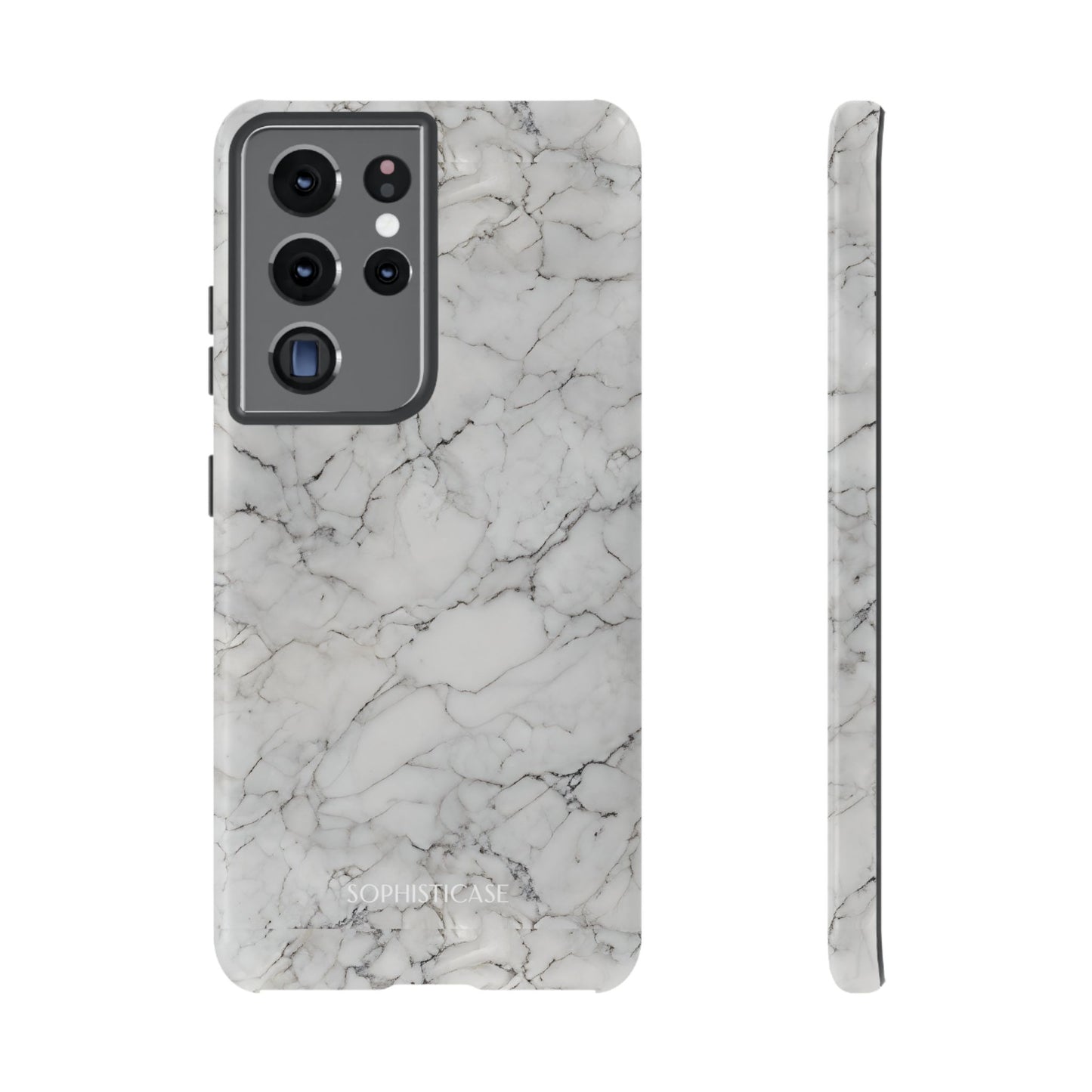 Marble Opulence in White - iPhone Case, Samsung Galaxy Case, Google Pixel Case