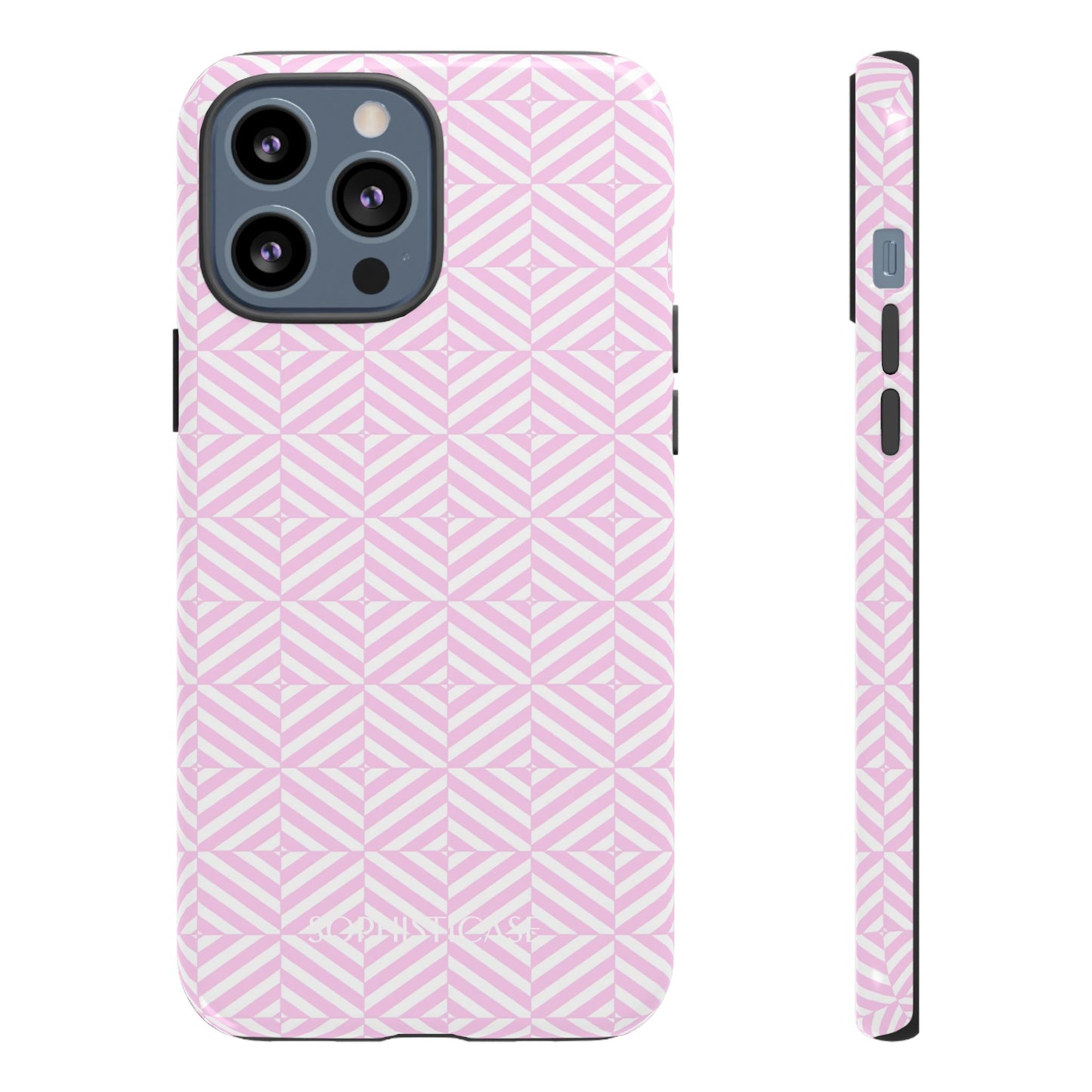 Illusions in Pink - Dual Layer Shockproof Phone Case for iPhone, Google Pixel and Samsung Galaxy