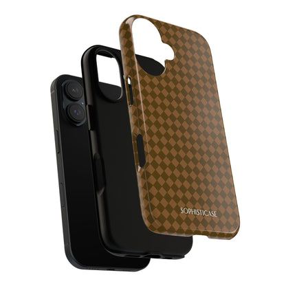 Diamond Diva in Deep Brown - iPhone Case