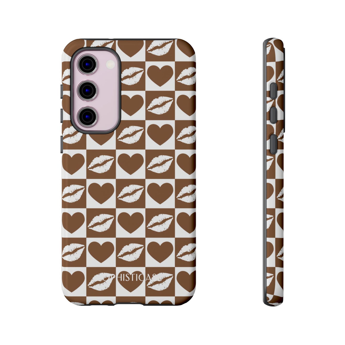 Belle Amie in Deep Brown - Galentines Release - Shockproof Phone Case for iPhone, Samsung Galaxy and Google Pixel