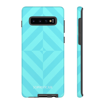 Zenergy in Aqua - Dual Layer Shockproof Phone Case for iPhone, Google Pixel and Samsung Galaxy