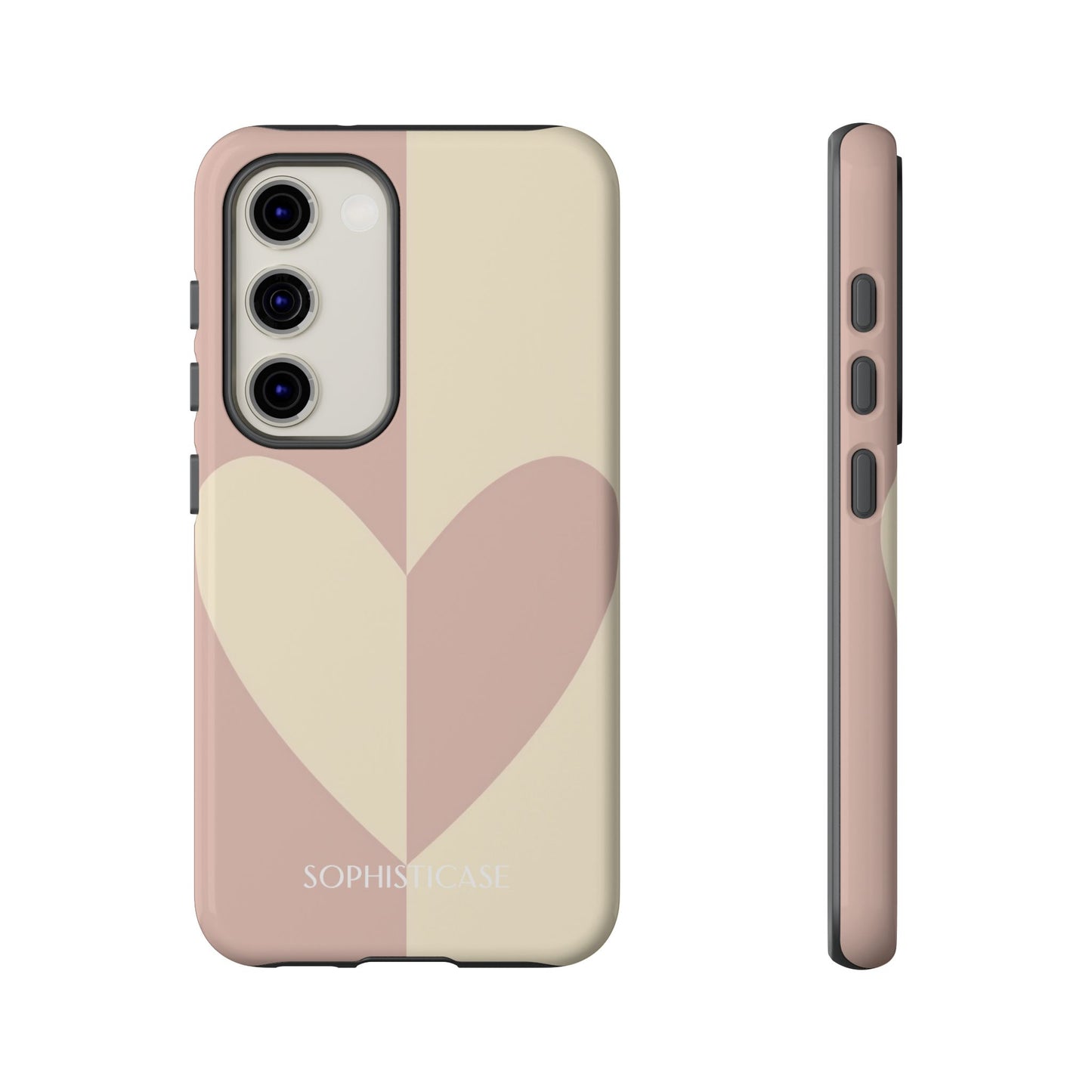 Be Mine in Brown and Beige - Drop Proof Phone Case for Samsung Galaxy