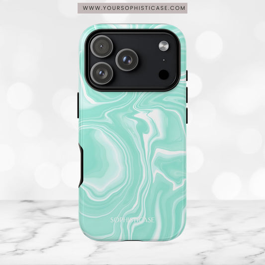 Liquid Dreams in Green - Tough Phone Case