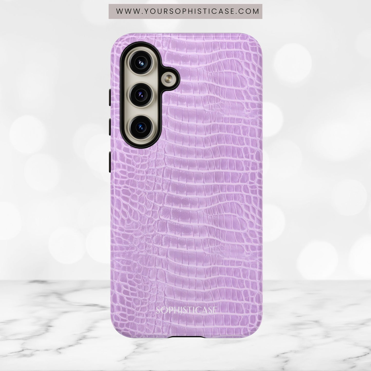 Luxe Leather in Purple - Tough Phone Case