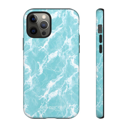 Marble Crush in Aqua - iPhone Case