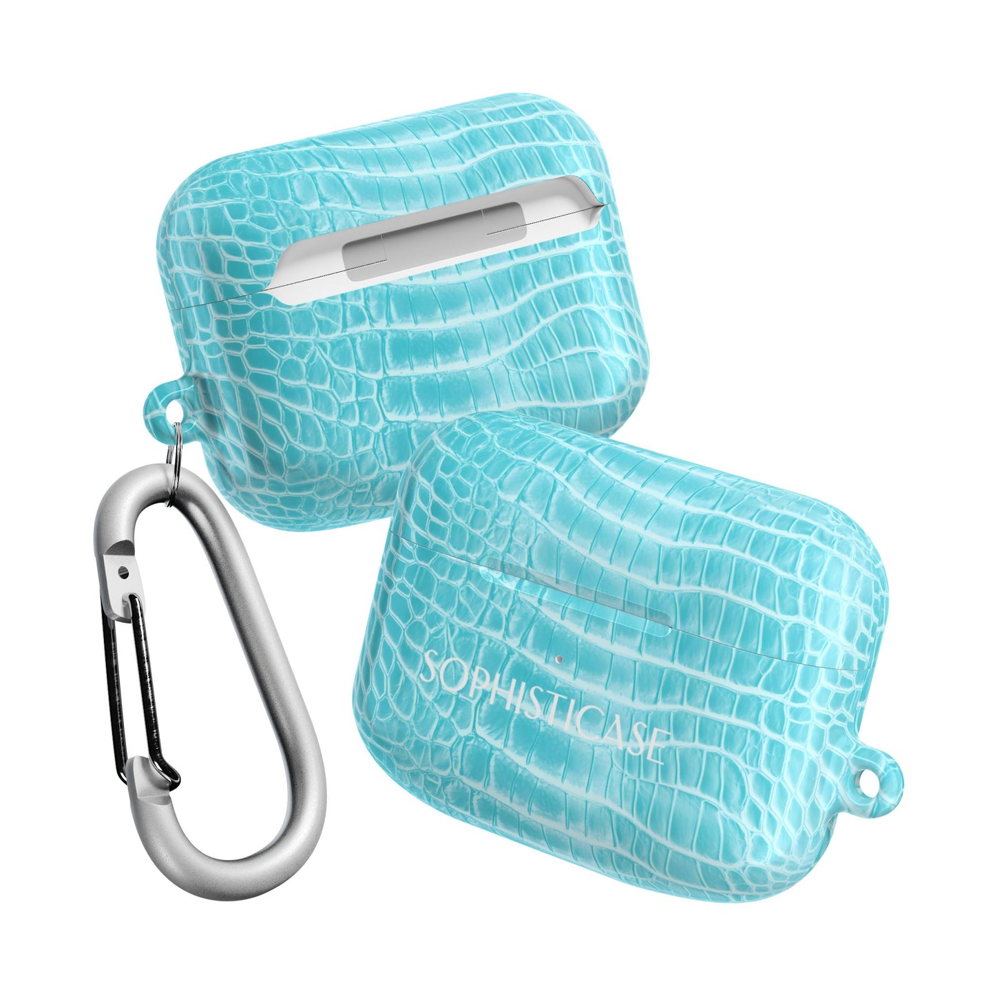 AirPod Cases - Luxe Leather in Aqua