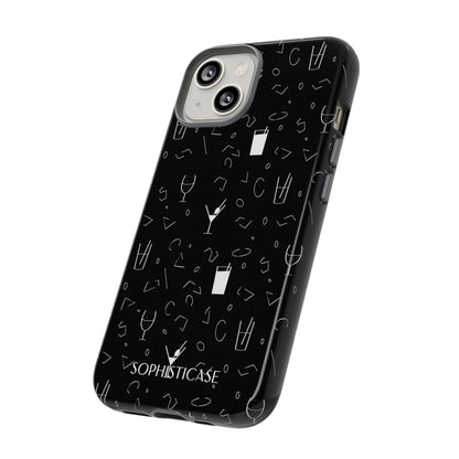 Cocktail Hour in Black - Tough Phone Case for iPhone