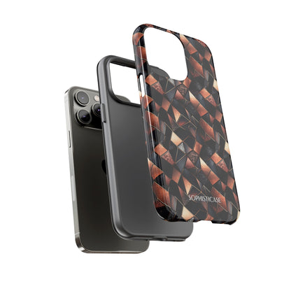 Rose' Runway in Noir Mosaic - Tough Phone Case