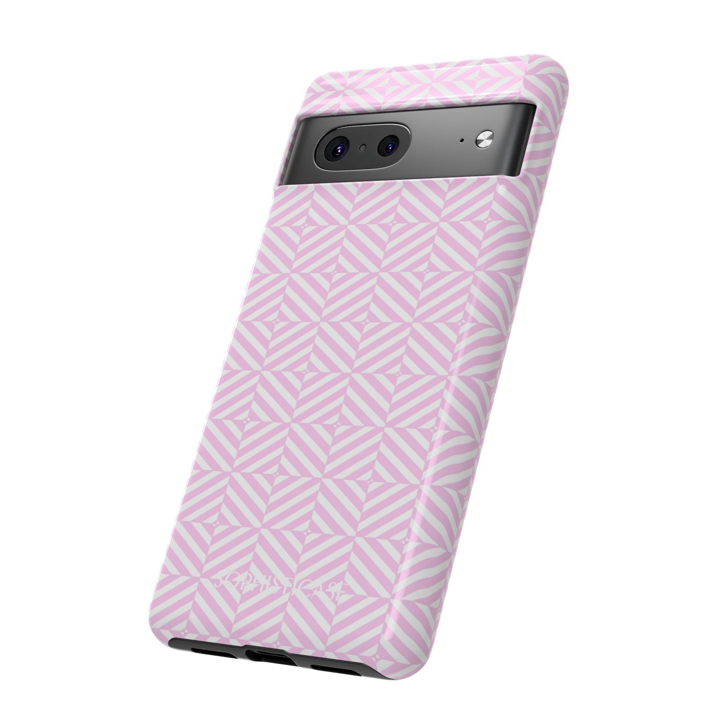 Illusions in Pink - Dual Layer Shockproof Phone Case for iPhone, Google Pixel and Samsung Galaxy