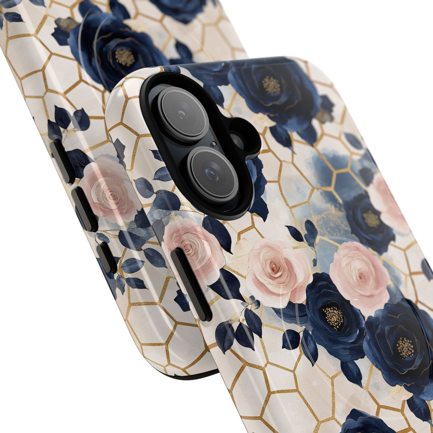 Royal Floral in Navy Hive - iPhone Magsafe Case