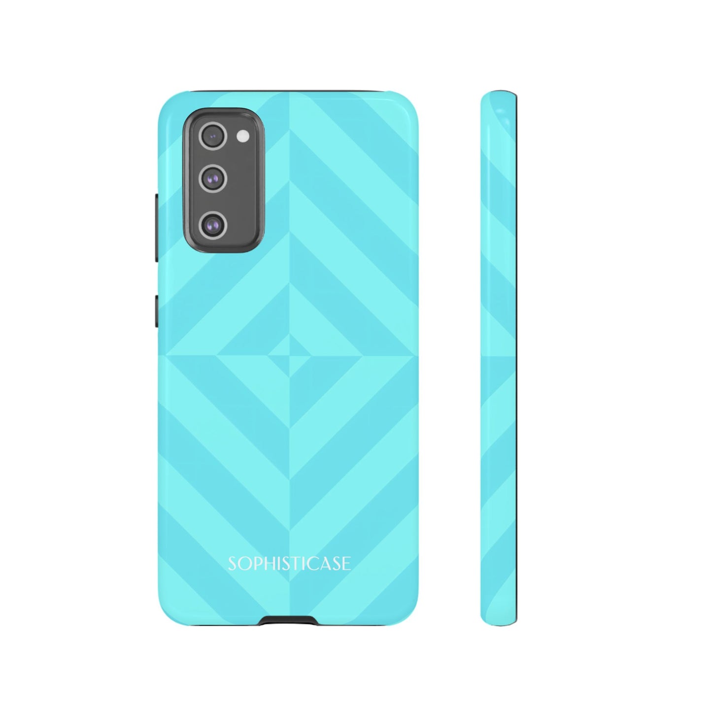 Zenergy in Aqua - Dual Layer Shockproof Phone Case for iPhone, Google Pixel and Samsung Galaxy