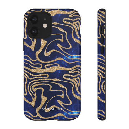 Cosmic Gold in Blue - iPhone Case, Samsung Galaxy Case, Google Pixel Case