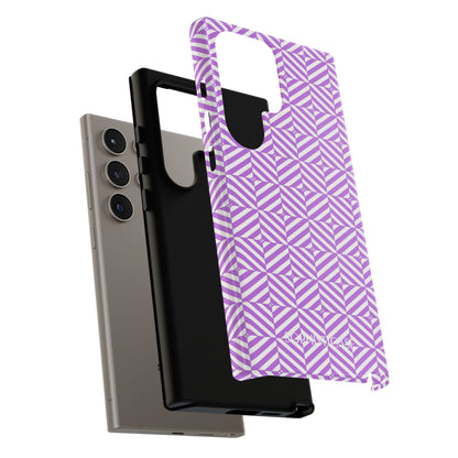 Illusions in Purple - Dual Layer Shockproof Phone Case for iPhone, Google Pixel and Samsung Galaxy