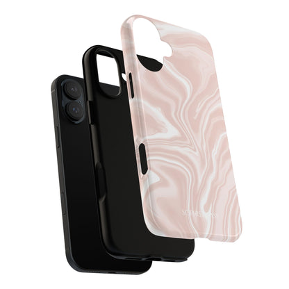 Liquid Dreams in Neutral Beige - iPhone Case