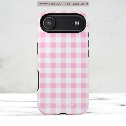 Gingham in Pink - Magsafe Case