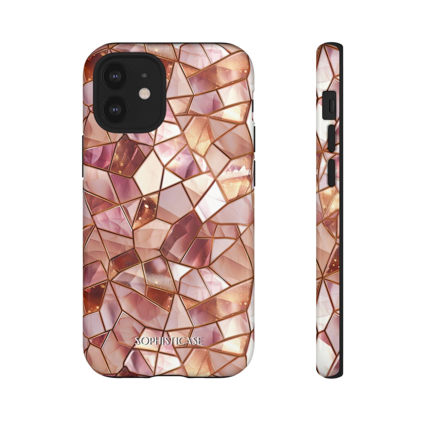 Rose' Runway in Champagne Mosaic - Tough Phone Case
