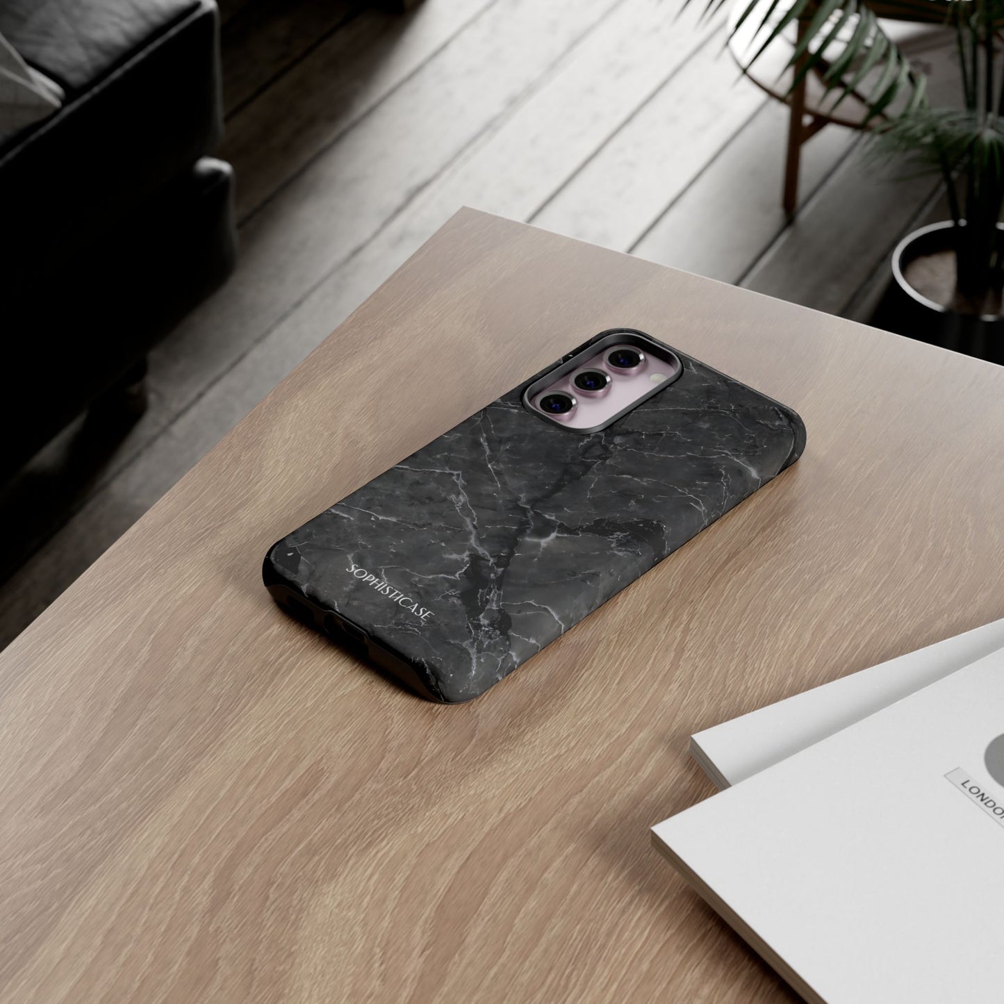 Marble Opulence in Black - iPhone Case, Samsung Galaxy Case, Google Pixel Case