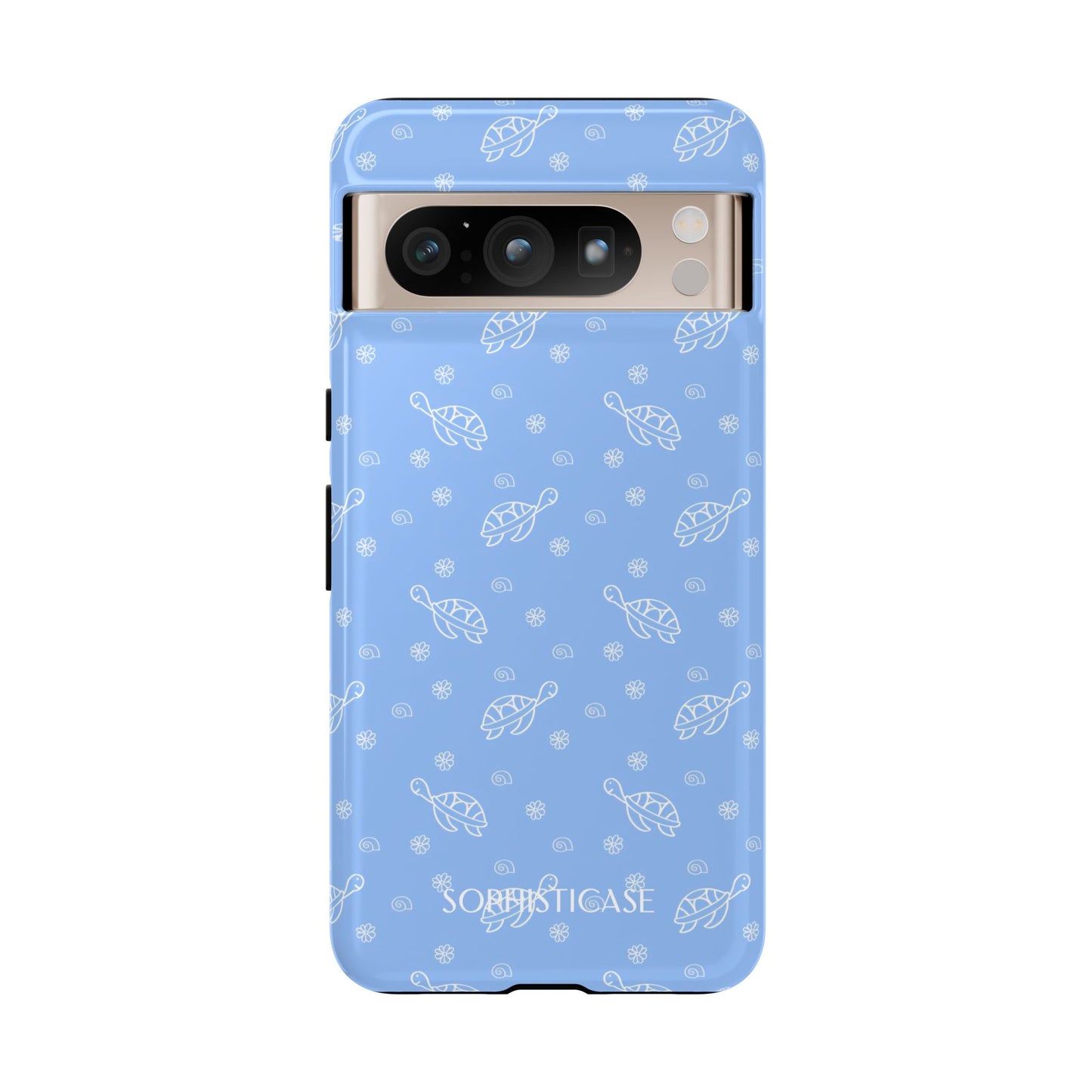 Turtle Island in Blue - Protective Phone Case for Google Pixel