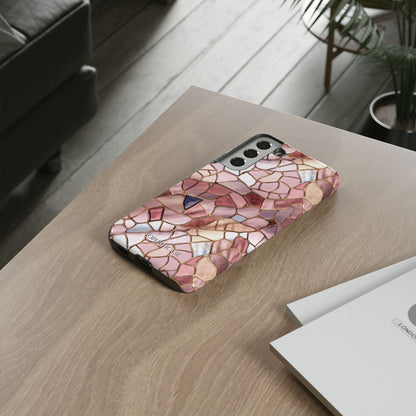 Rose' Runway in Pink Mosaic - Tough Phone Case