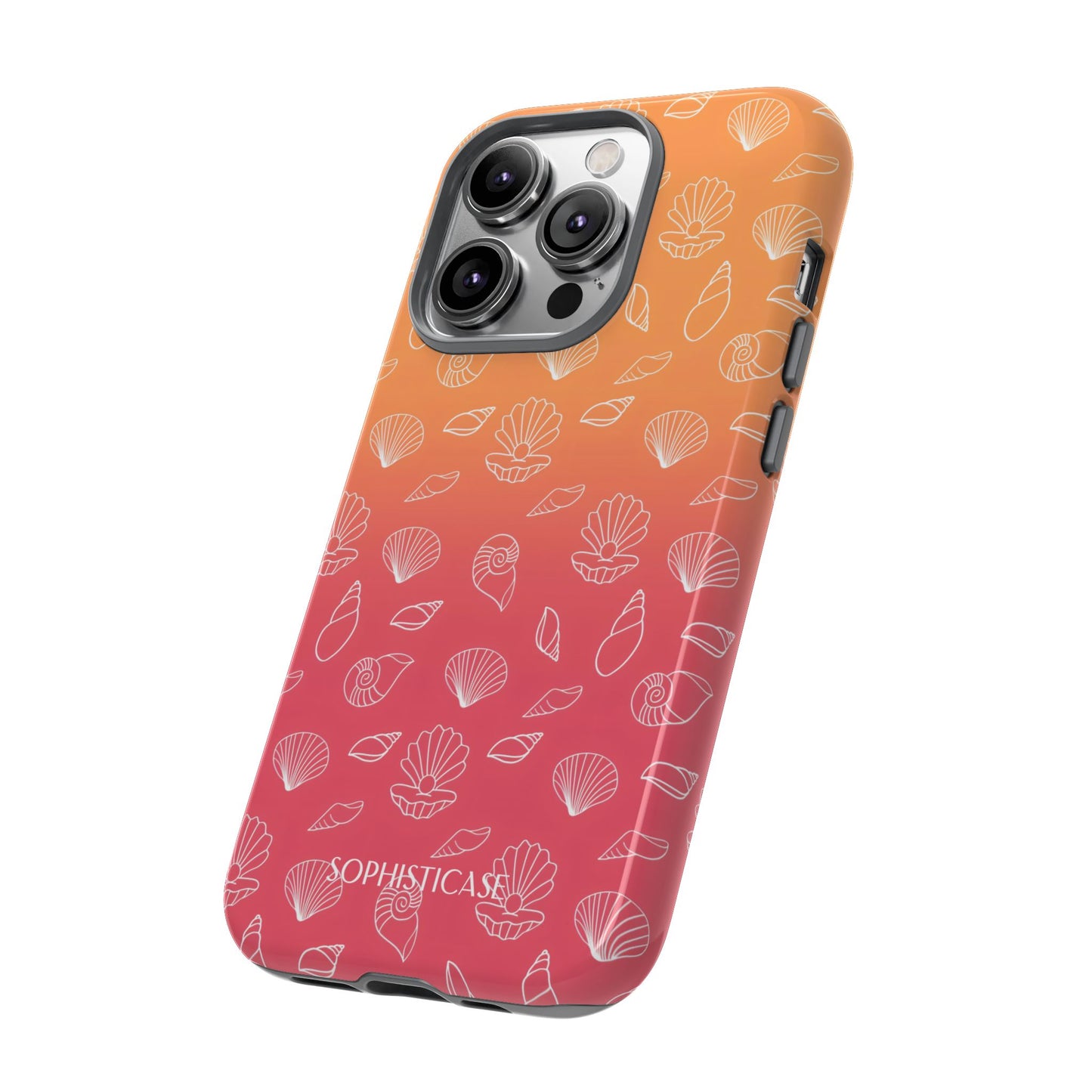 Seashell Society in Sunset Orange - iPhone Case