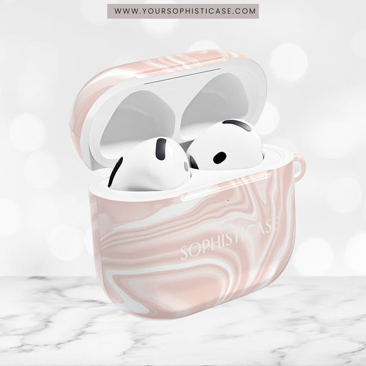 AirPod Cases - Liquid Dreams in Neutral Beige