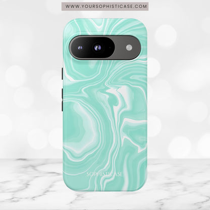 Liquid Dreams in Green - Tough Phone Case