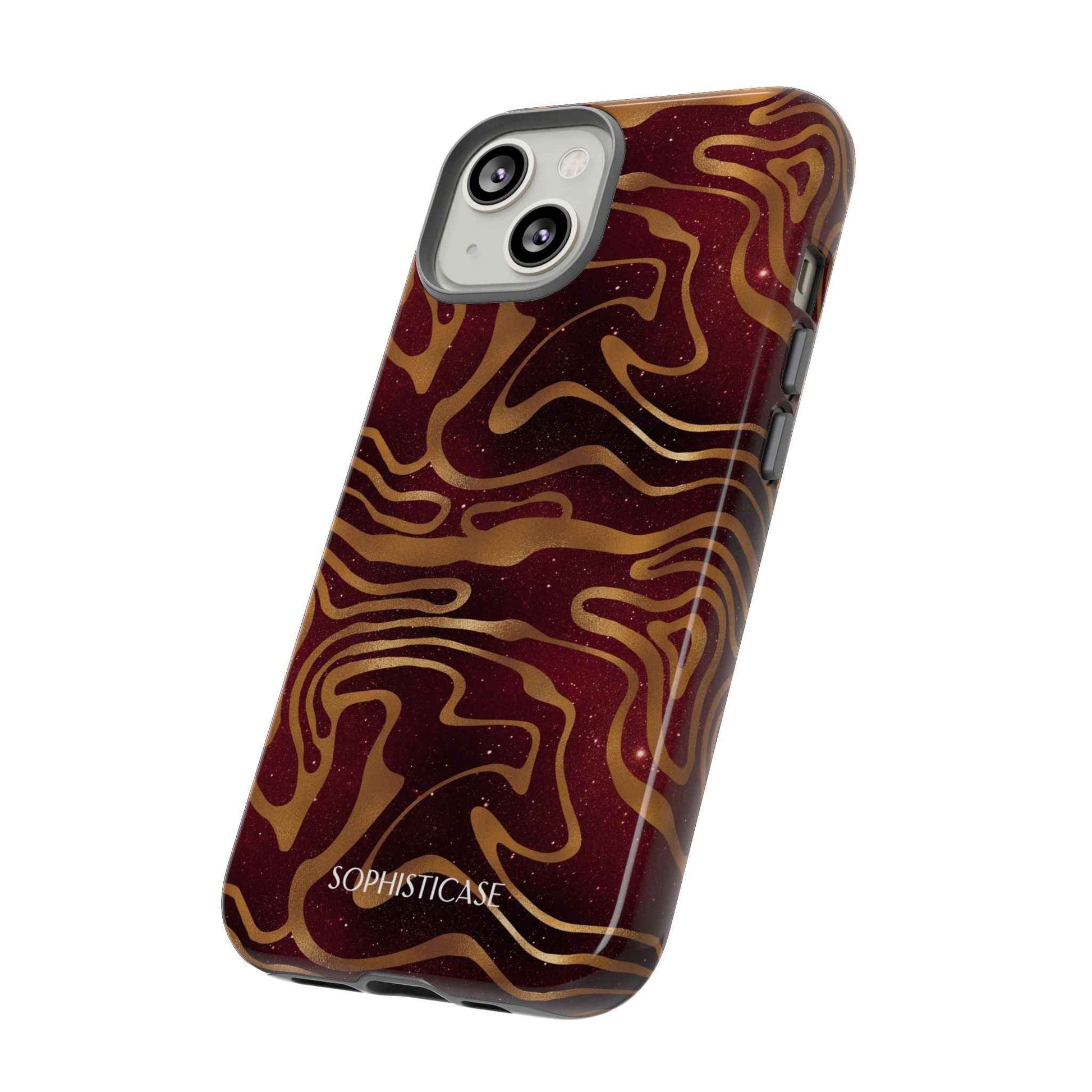 Cosmic Zebra in Red - iPhone Case, Samsung Galaxy Case, Google Pixel Case