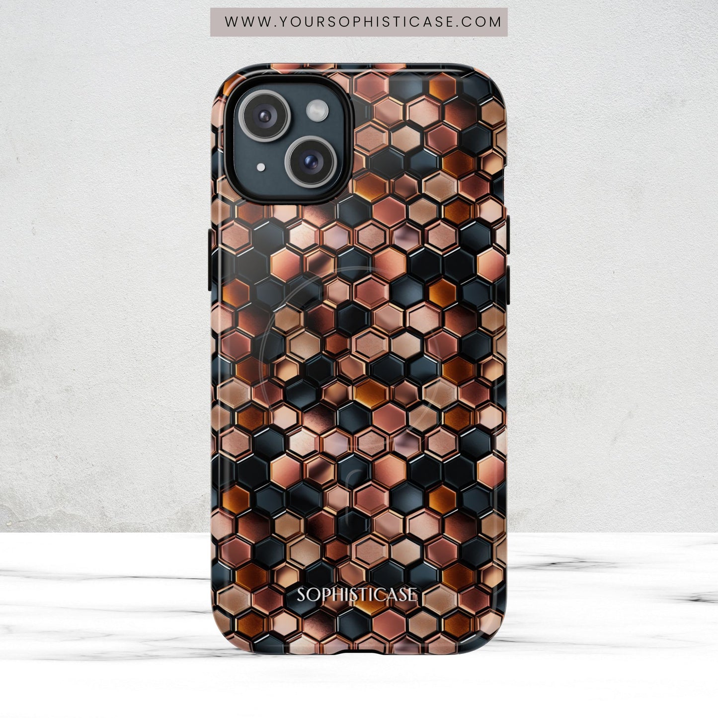 Rose' Runway in Honeycomb Mosaic - Magsafe Case