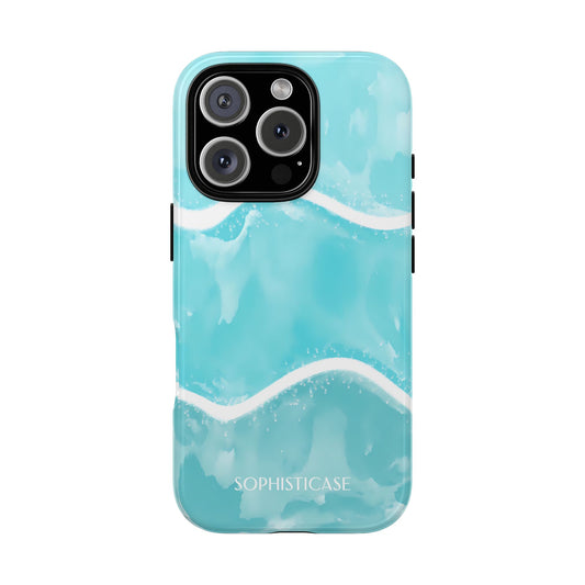 Serenity in Aqua - Drop Proof Phone Case for iPhone