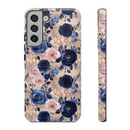 Royal Floral in Navy Blush - Tough Phone Case