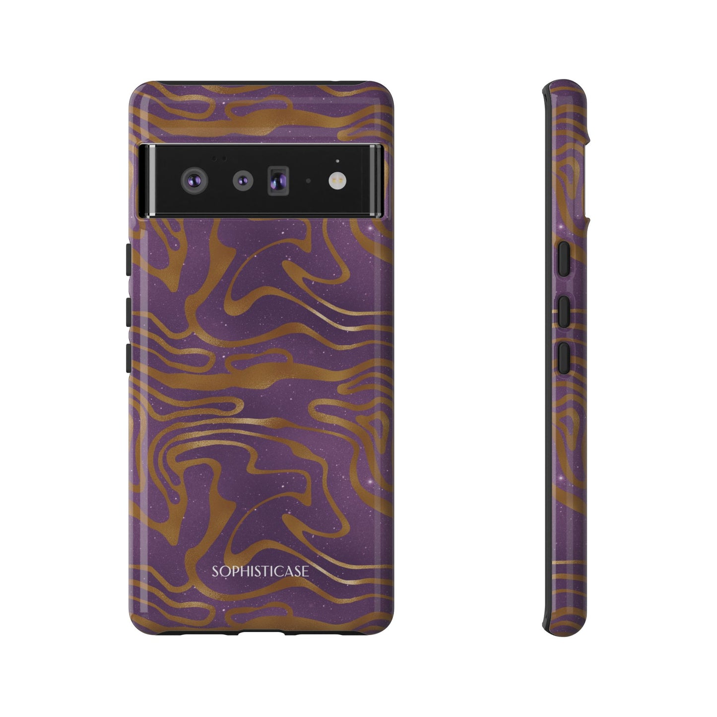Cosmic Gold in Purple - iPhone Case, Samsung Galaxy Case, Google Pixel Case