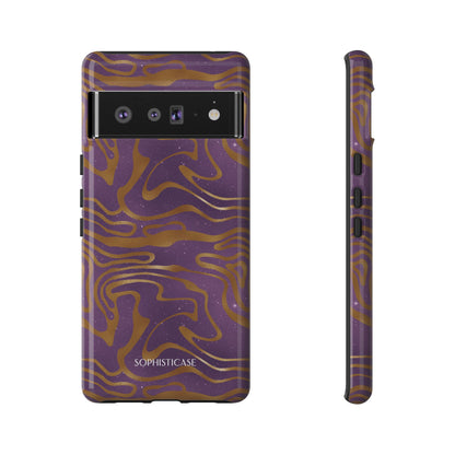 Cosmic Gold in Purple - iPhone Case, Samsung Galaxy Case, Google Pixel Case