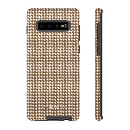 Tough Case - Houndstooth in Brown