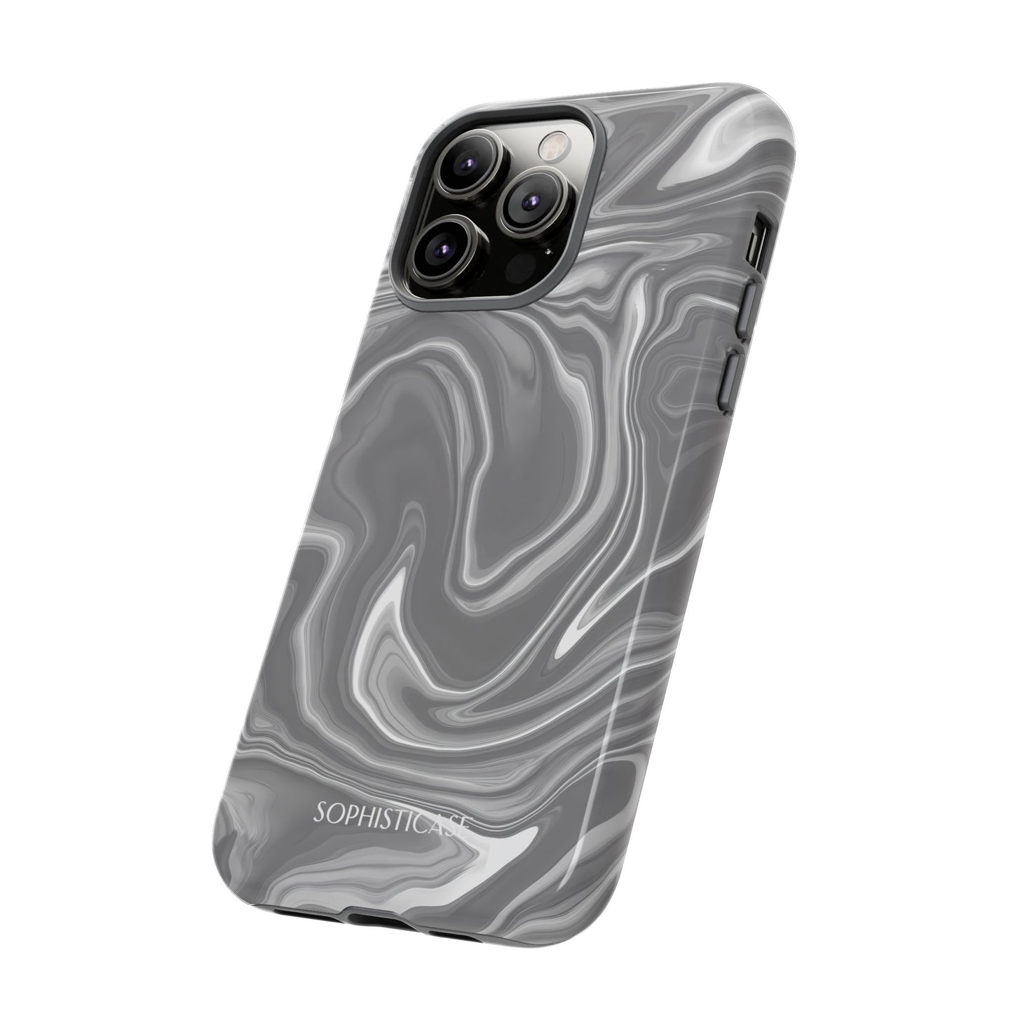 Liquid Dreams in Charcoal - Tough Phone Case