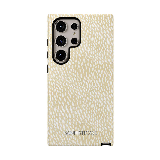 Oh Deer! in Neutral Beige - Tough Phone Case for Samsung Galaxy